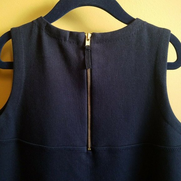 JCREW CREWCUTS SZ 8 NAVY BLUE EMBELLISHED DRESS - Picture 3 of 5